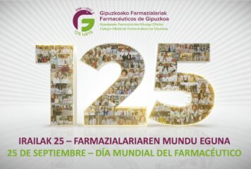 Más de 1.200 farmacéuticas y farmacéuticos guipuzcoanos conmemoran el lunes el Día Mundial de la profesión