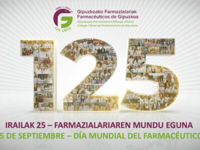 Más de 1.200 farmacéuticas y farmacéuticos guipuzcoanos conmemoran el lunes el Día Mundial de la profesión