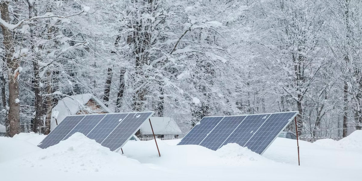 ¿Qué sucede con los paneles durante el invierno?