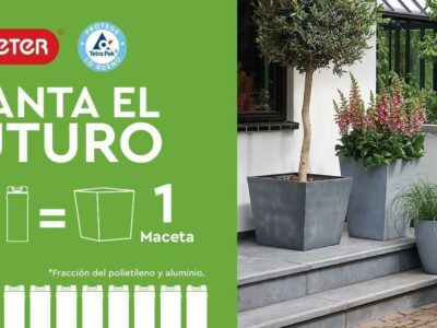 Keter y Tetra Pak se unen para impulsar la economía circular lanzando macetas fabricadas con polialuminio