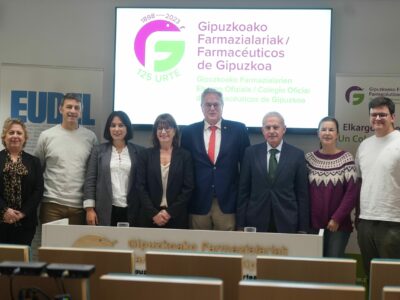 Las farmacias guipuzcoanas colaborarán con los servicios sociales de los ayuntamientos para detectar situaciones con necesidades sociosanitarias