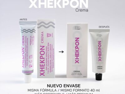 Xhekpon® crema, la icónica crema facial de Laboratorio Vectem, renueva su imagen con un packaging más elegante y sostenible