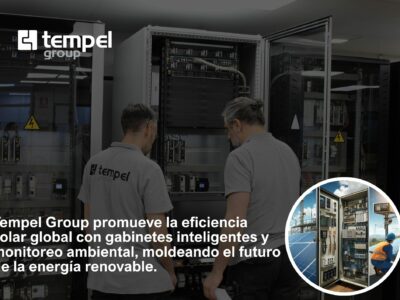 Tempel Group reafirma su liderazgo en eficiencia de plantas solares con su línea de cabinets