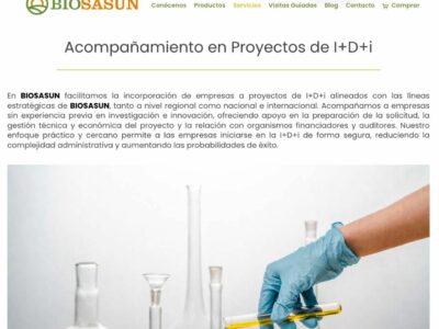 I+D+i en BIOSASUN: innovación nutracéutica y gourmet dentro del proyecto PROMETEA