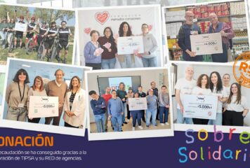TIPSA recauda cerca de 40.000 € con un millón de Sobres Solidarios en su 10ª edición