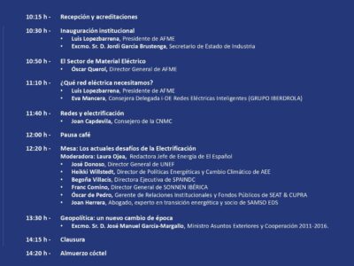 AFME incorpora a Joan Capdevila, consejero de la CNMC, a la jornada sobre los retos de la electrificación